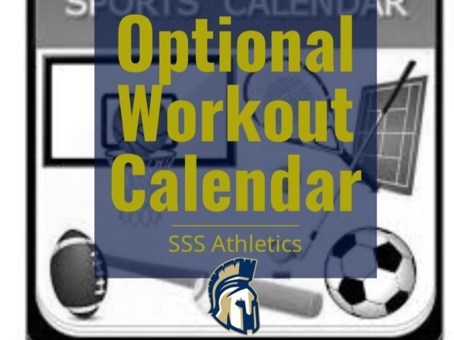 Optional Workout Calendar for SSS Athletic Teams