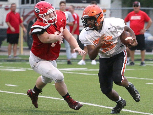 Tigers impress in opening scrimmage against Grove