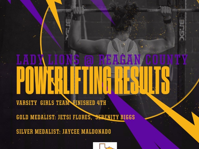 Lady Lions @ Reagan County Powerlifting
