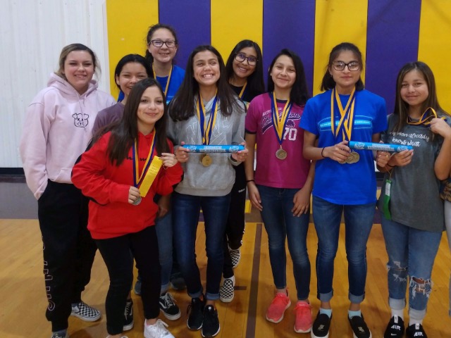 OMS 7th Girls Track Team Win 2nd at Reagan County Meet