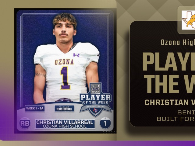 2025 Built Ford Tough Player of the Week Award Winners for Week 1
