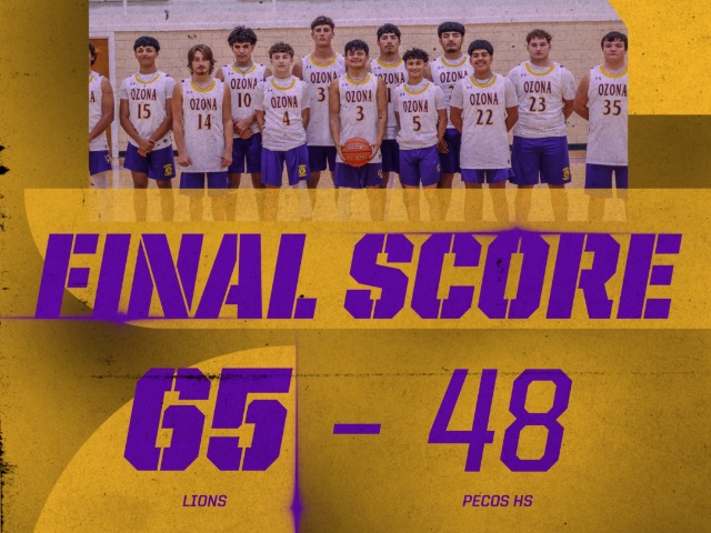 Lions 65 - Pecos Eagles 48