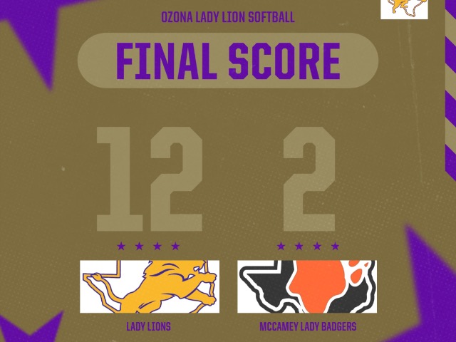 Ozona Varsity Lady Lions Take Lead And Never Look Back In Win Over McCamey Varsity Lady Badgers