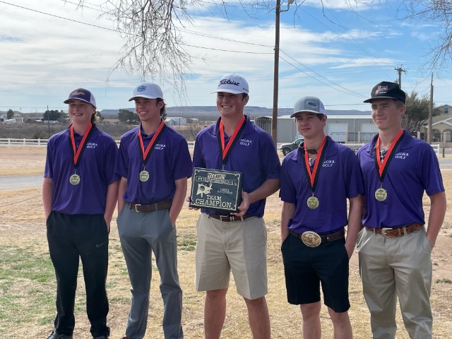 Varsity Lions Golf Team Wins McCamey Meet