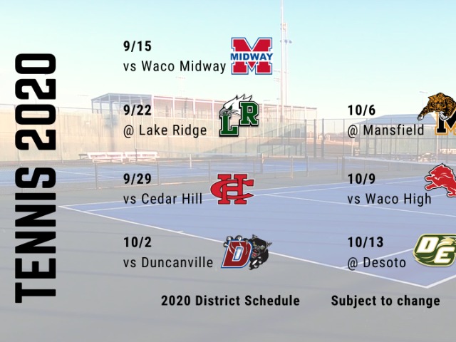 Waxahachie Tennis releases Fall 2020 Schedule