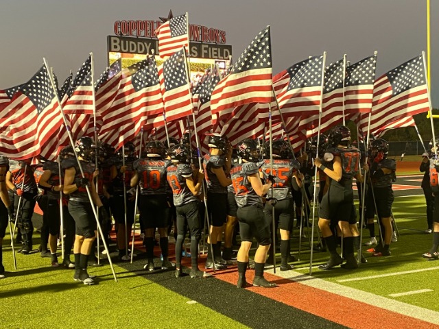 Military Appreciation Night, The Coppell Cowboys Dominate the Hebron Hawks 
