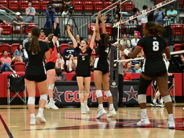 Cowgirls take down Marcus in 5 sets
