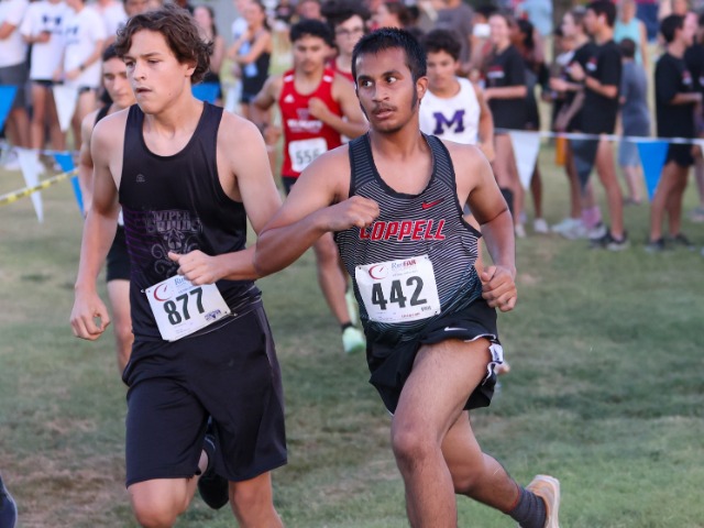 Cross Country Running at Night