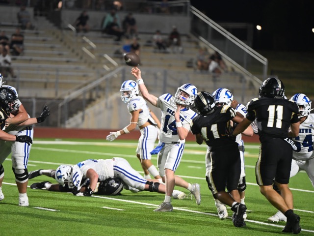 Decatur junior quarterback Will Chaney was 19-of-27 for 342 yards and six touchdowns with one interception, as the Eagles (1-0) blew out Eagle Mountai
