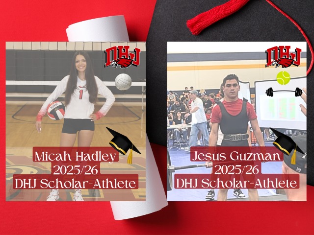 Hadley and Guzman Recognized as Senior DHJ Scholar Athlete