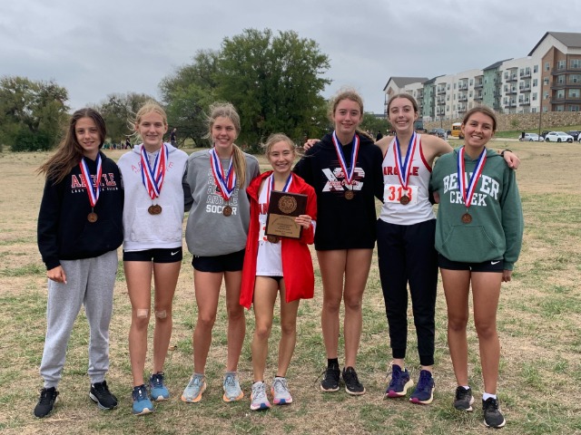 Varsity Girls Take 3rd at District 7-5A Meet to Qualify for Regional Championship