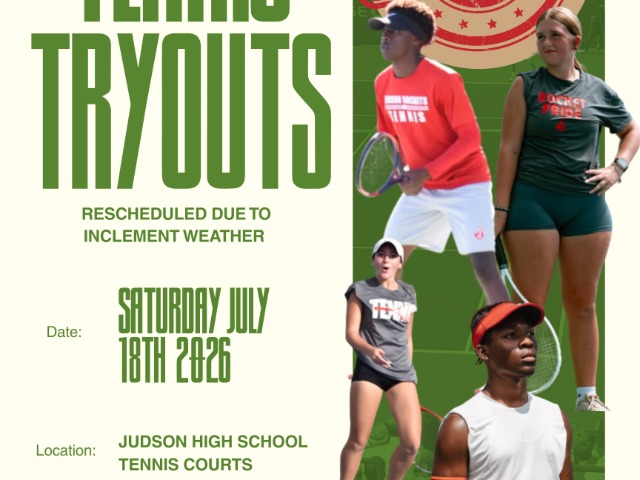 TENNIS TRYOUTS RESCHEDULED 