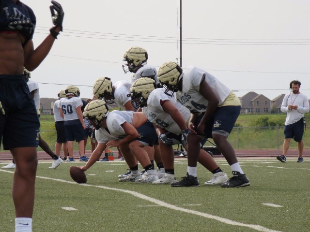 Little Elm football thriving behind experienced offensive line