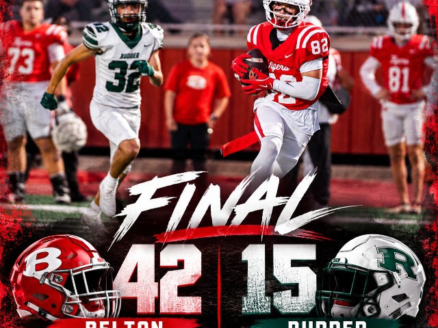 Belton rides dominant defense to 42-15 rout of Rudder