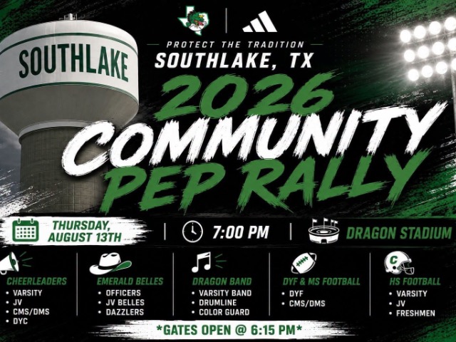Image for Community Pep Rally Tonight Community Pep Rally Tonight