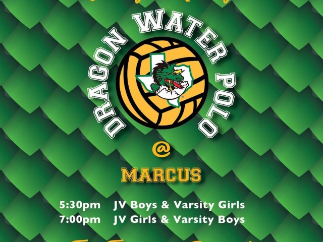 Water Polo on the road at Marcus tonight 