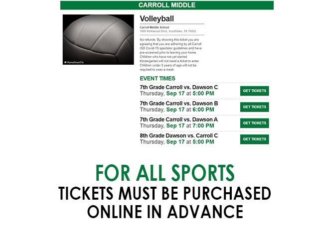 Advance Purchase Only