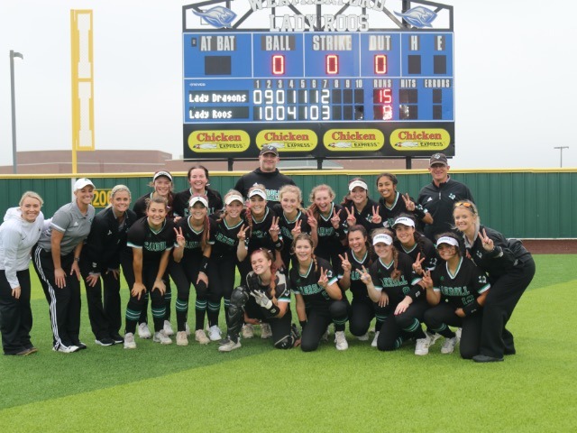 Staying at home for Lady Dragon Softball Area round