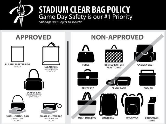 Children's Health Stadium Clear Bag Policy