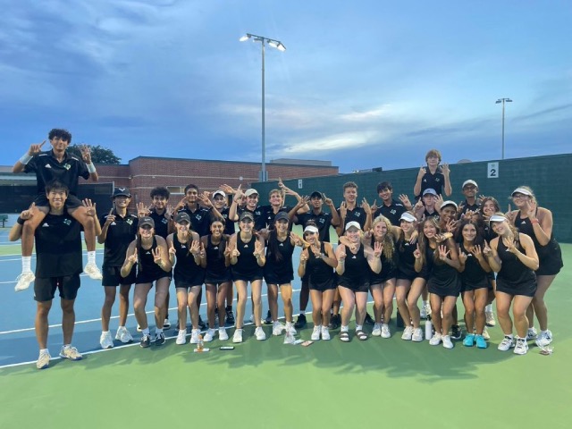 Dragon Tennis storms through 4-6A undefeated. District Champs and on to playoffs