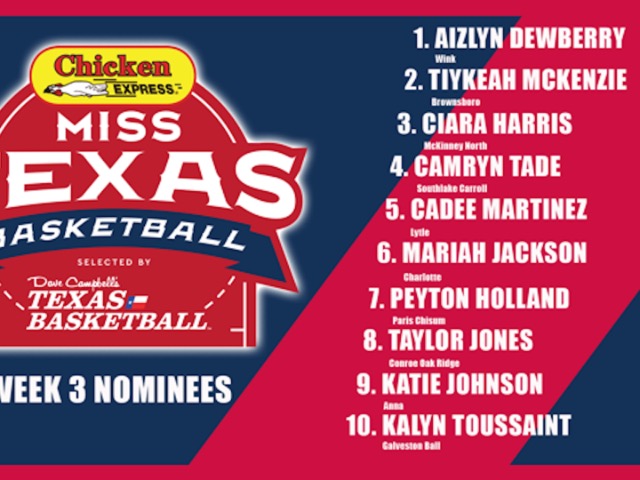 Vote for Camryn Tade for Miss Texas Basketball Player of the Week