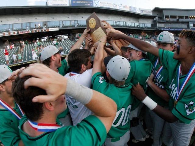 Baseball runs over and through Reagan for third STATE TITLE