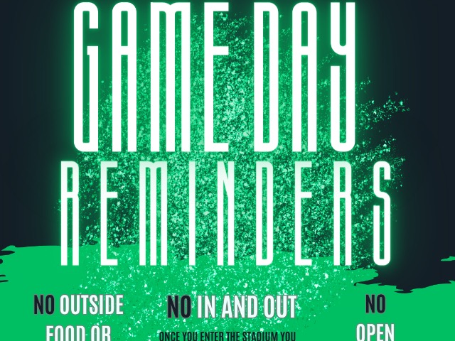 Game Day Reminders for Dragon Football