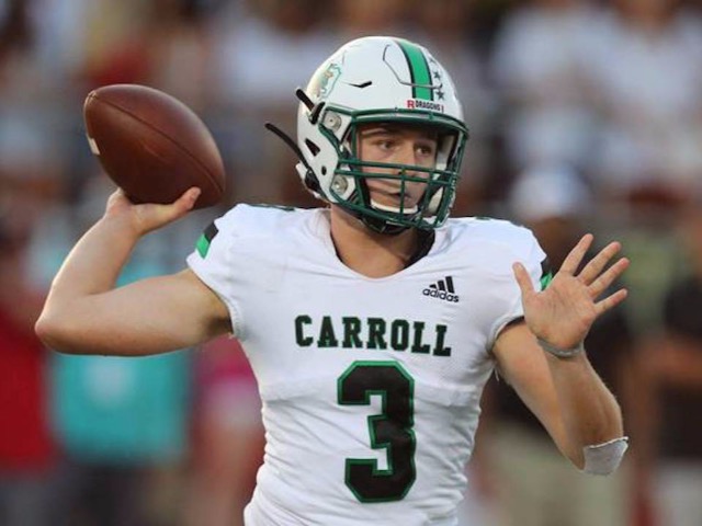 Quinn Ewers Throws for over 300 yards and a pair of TDs as Carroll eases by Colleyville Heritage