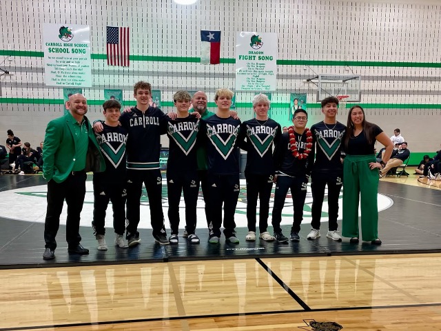 Dragon Wrestling caps dual season on Senior night