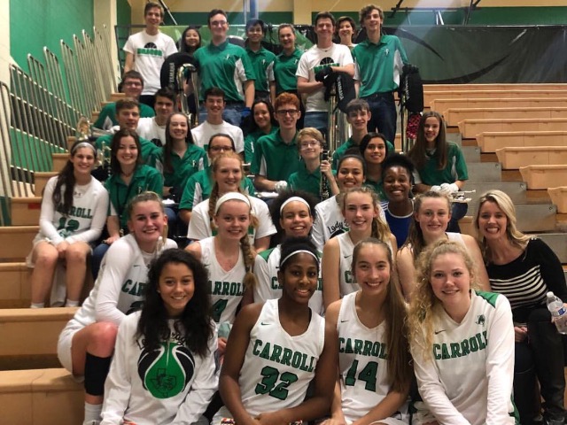 Lady Dragons storm into share of 1st place with double digit win over Guyer