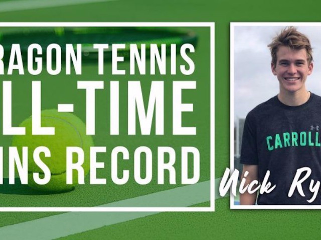 Senior Dragon Tennis Player Breaks All-Time Wins Record