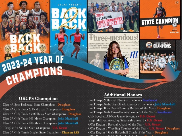 2023-24 Year of Champions - OKCPS Athletics