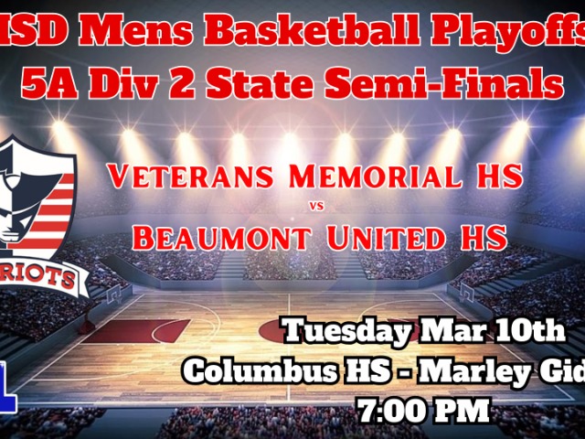JISD Men's Basketball 5A - Division II State Semi-Finals Playoff Information