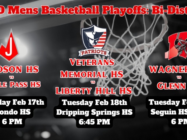 UPDATED-JISD Men's Basketball First Round Playoff Information