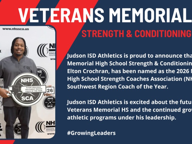 VMHS Strength Coach Awarded Southwest Region Coach of the Year