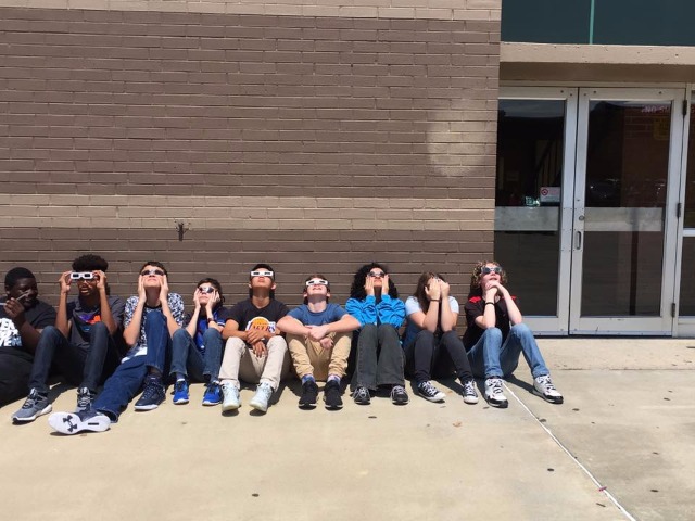 Viewing Eclipse 2017 at CJH