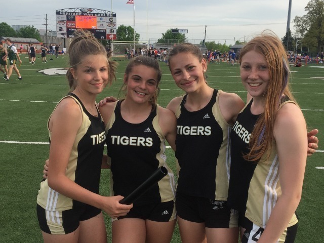 Tigers 9th Grade 4 x 100 Record Falls @ Regionals