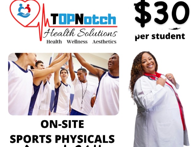Sports Physicals- August 24th,2023