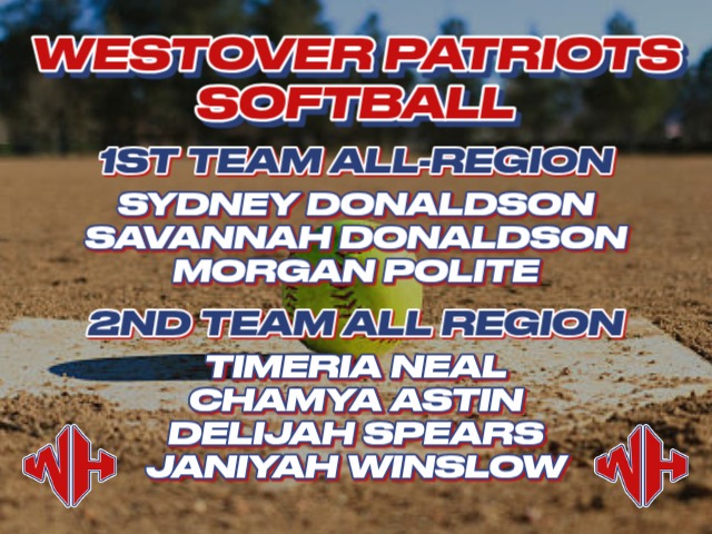 2025 Patriots Softball All-Region 