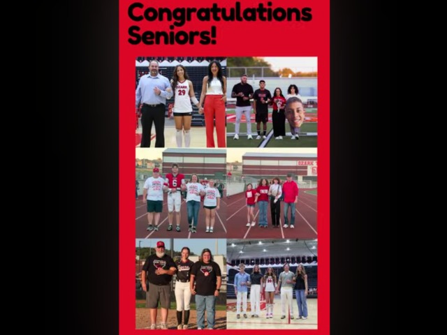 Celebrating our Fall Senior Athletes!