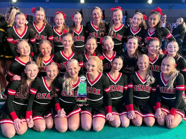 Ozark Cheer Team Places 7th in the Nation in Orlando