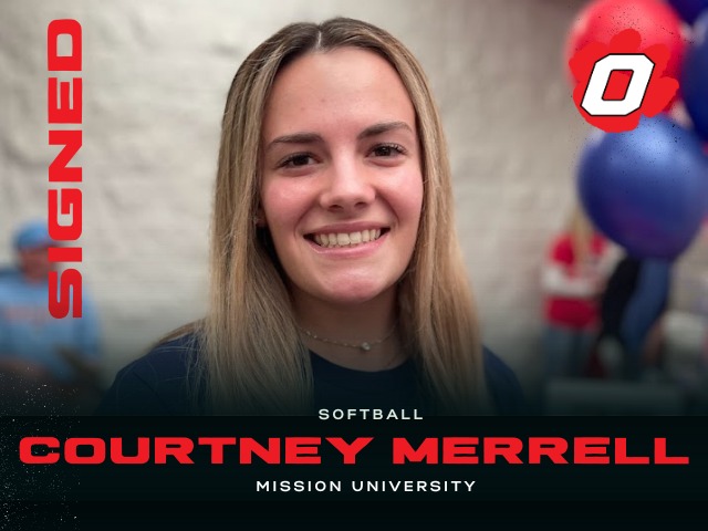 COLLEGE SIGNEE: Courtney Merrell – Mission University – Softball 
