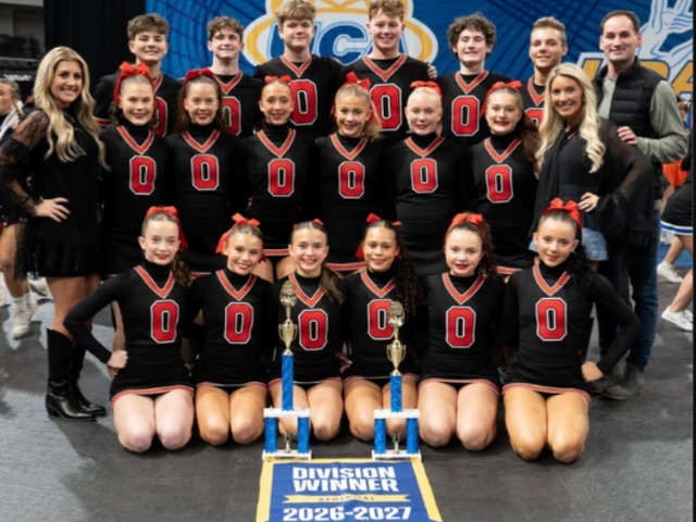 Varsity Cheer Takes First at Regional Contest