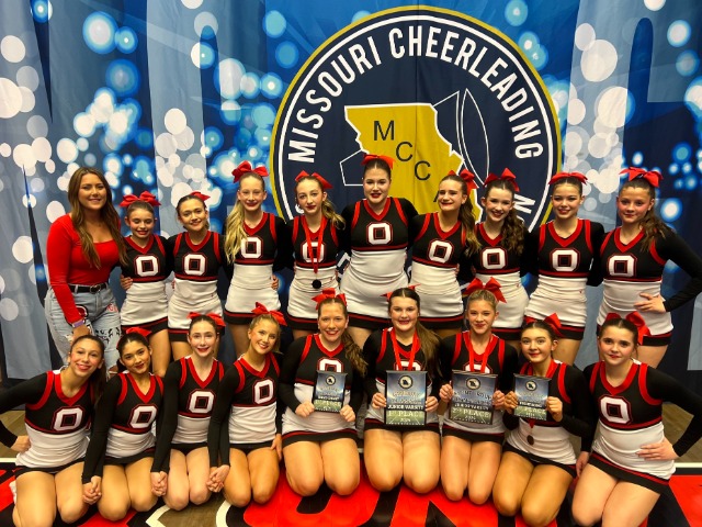 JV Cheer Takes Home 1st Place from Missouri Game Day Championship