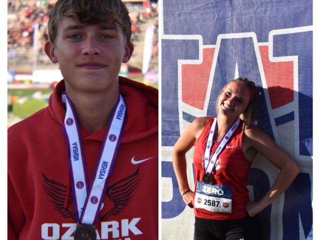 Two Ozark Seniors Medal at State Track and Field Meet!