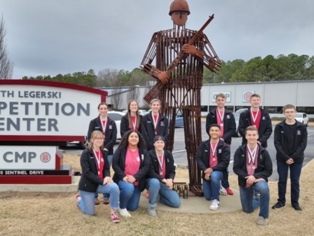Image for JROTC Rifle Teams Take 2nd at Nationals