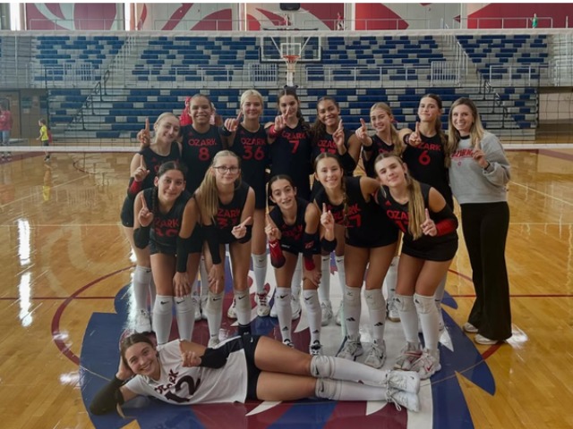 Ozark Freshman Volleyball Team takes home First place at the Joplin Tournament 