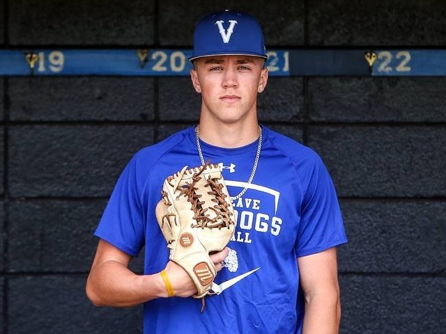 This Vancleave senior has no-hit stuff and a sweet swing. Colleges are taking a closer look.
