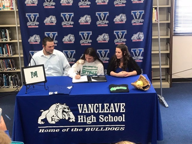 Val Sentelle signing to continue her softball career with Meridian Community College