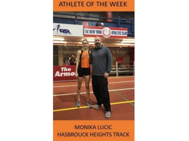 Athlete of the Week: Monika Lucic, Indoor Track, Hasbrouck Heights High School